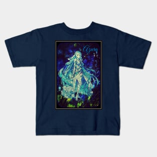 Azura is the Ocean's Gray Waves Kids T-Shirt